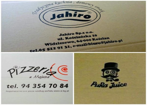 Personalizacja kartonów logiem klienta.
